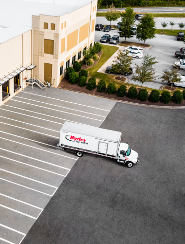 Ryder Truck from Above